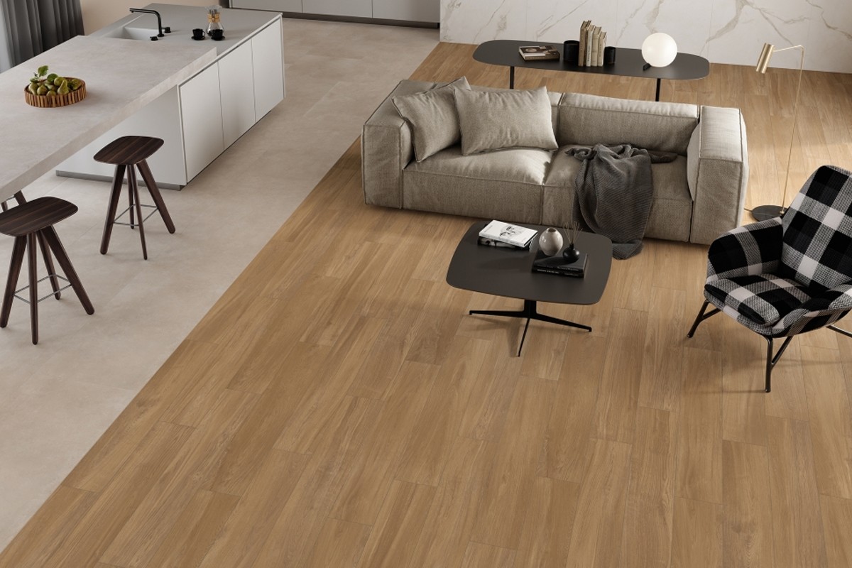 Porcelanato Legno Beige 15x60