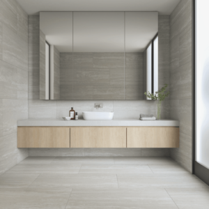 Porcelanato Travertino Gris Mate 30x60