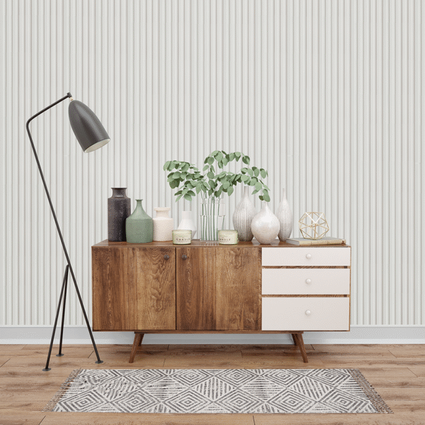 Panel de Madera Blanco WPC 0,16 x 2,90 m Interior