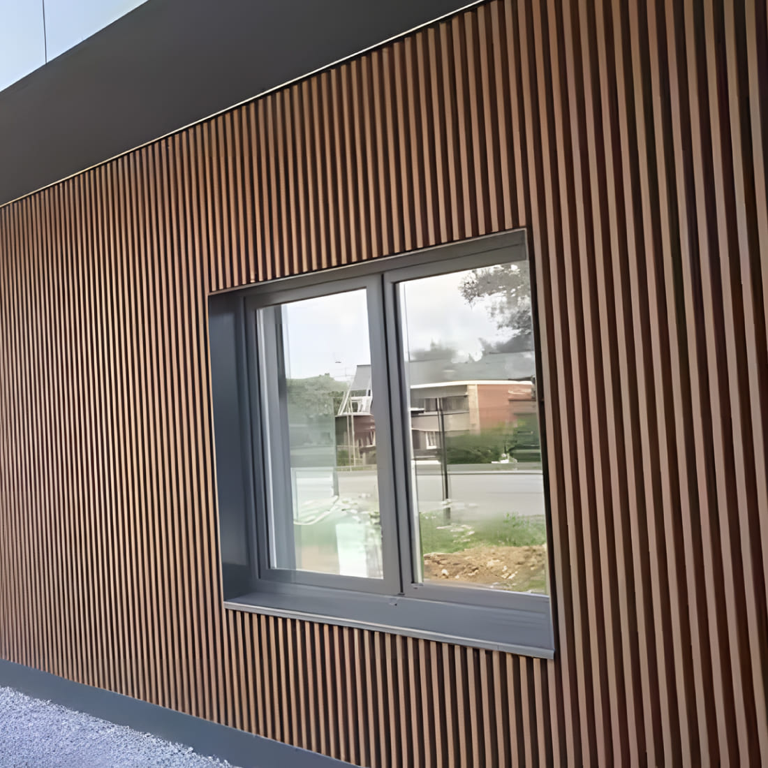 Panel de Madera Café WPC 2,90x 0,22 mt Exterior