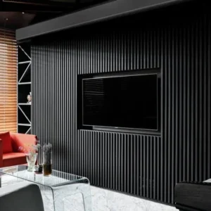 Panel de Madera Negro WPC 0,16 x 2,90 m Interior