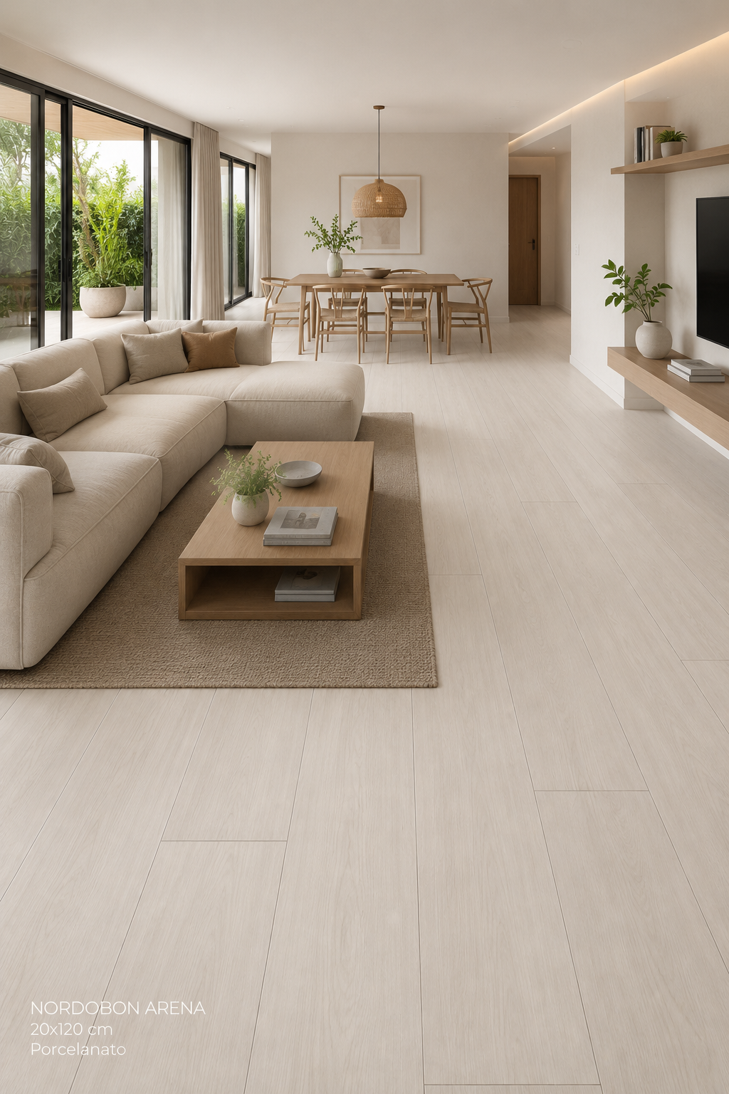 Porcelanato Nordbon Arena 20 x 120 cm